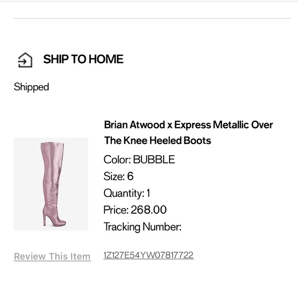 Gorgeous Express over the knee boots women’s size 6 get for a night on the town - Picture 5 of 5